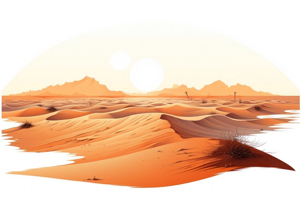 Desert desert outdoors nature. AI generated Image by rawpixel.