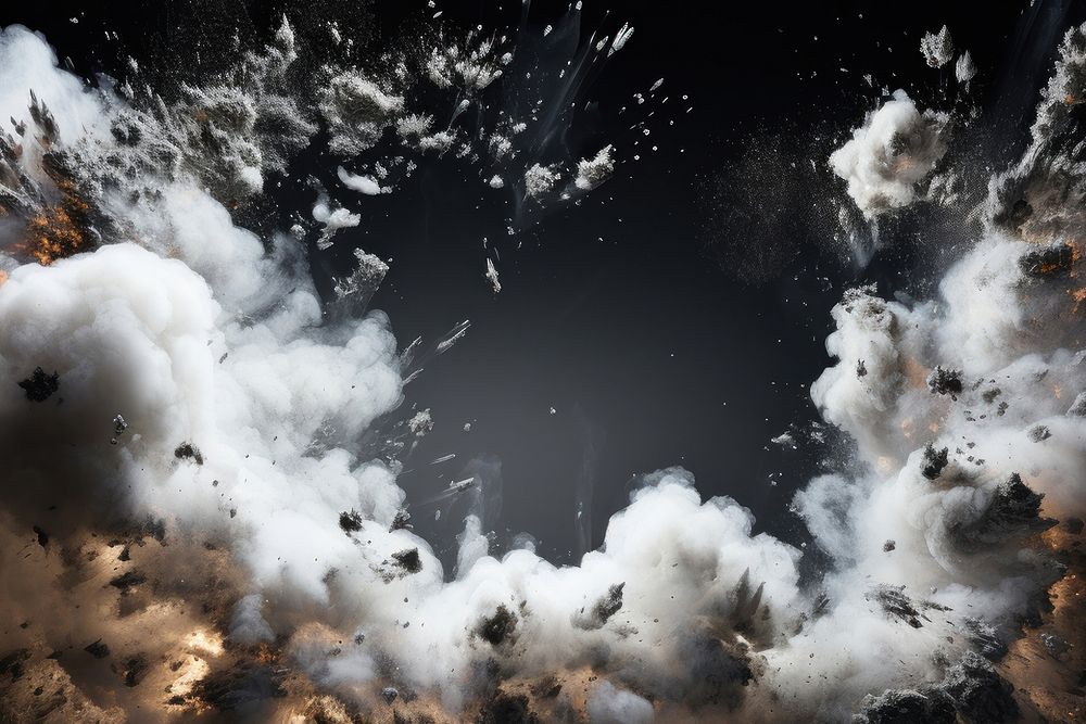 Cloud explosion fireworks outdoors. AI generated Image by rawpixel.