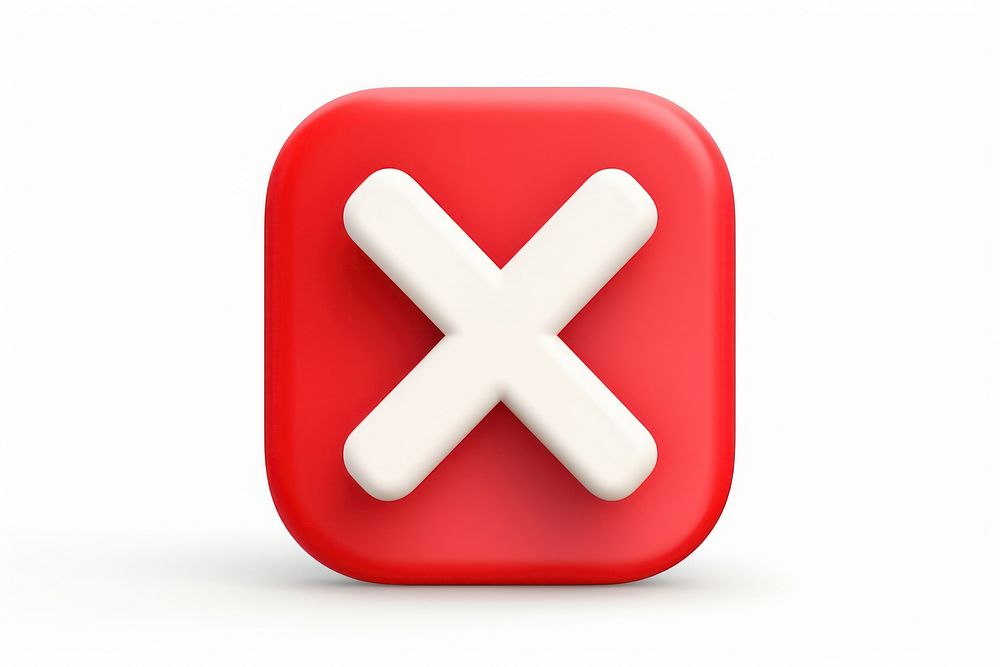 Incorrect Cross symbol red. AI generated Image by rawpixel.