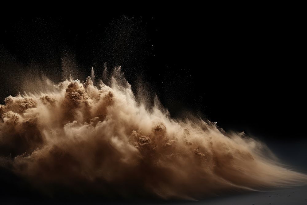 Desert explosion effect backdrop