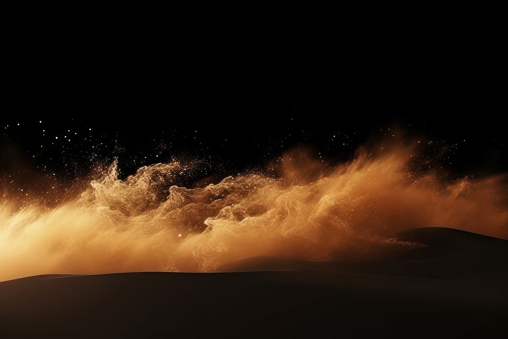Sandstorm outdoors nature night. AI generated Image by rawpixel.