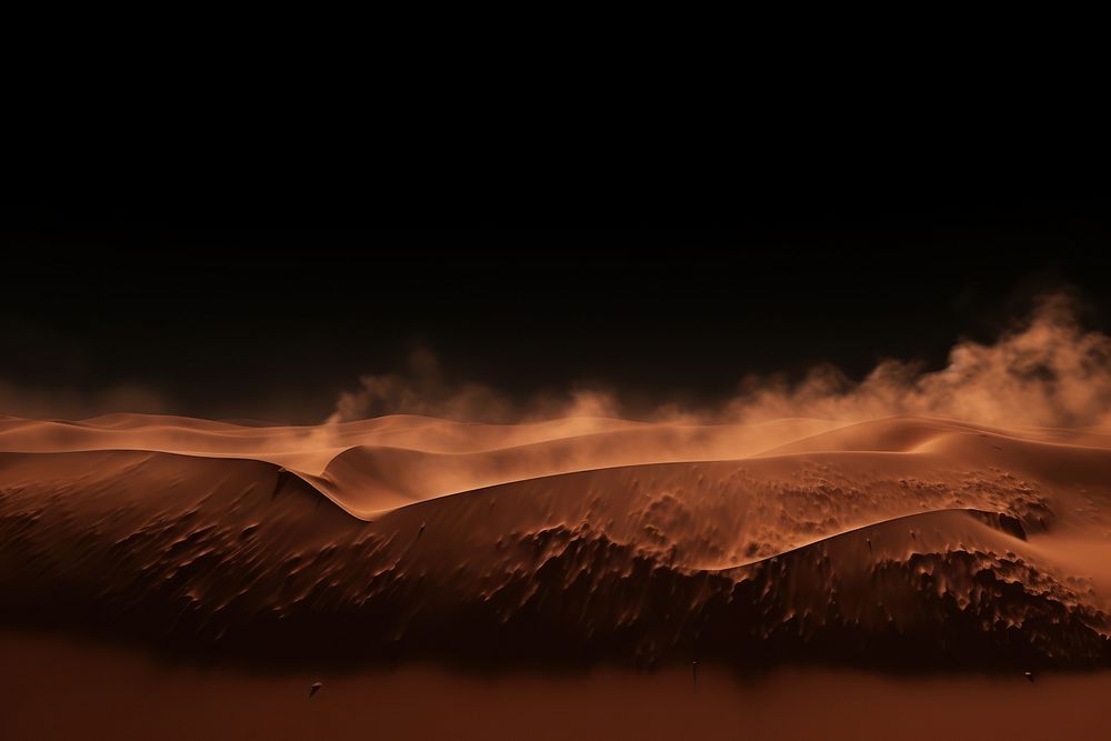 Desert sand explosion effect background