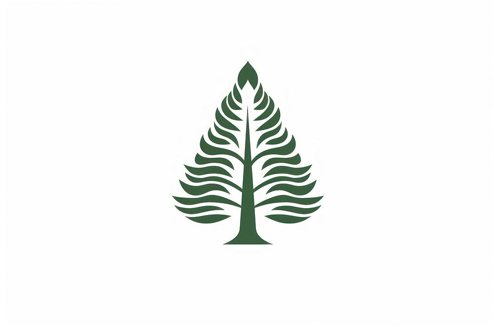 Pine tree logo plant leaf. 