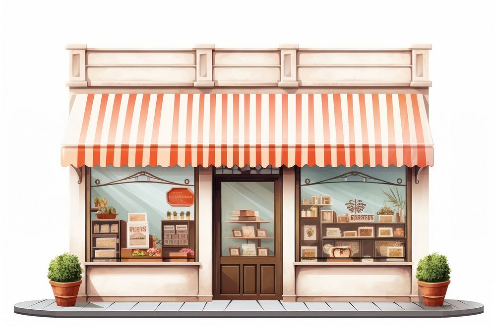 Small business shop architecture restaurant building. AI generated Image by rawpixel.