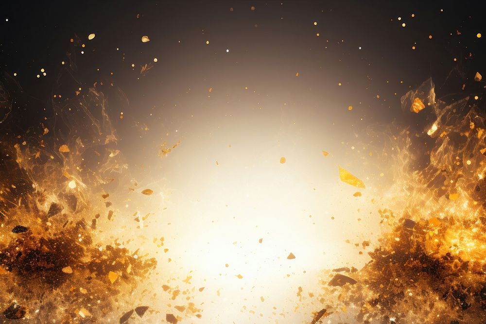 Gold explosion effect backdrop