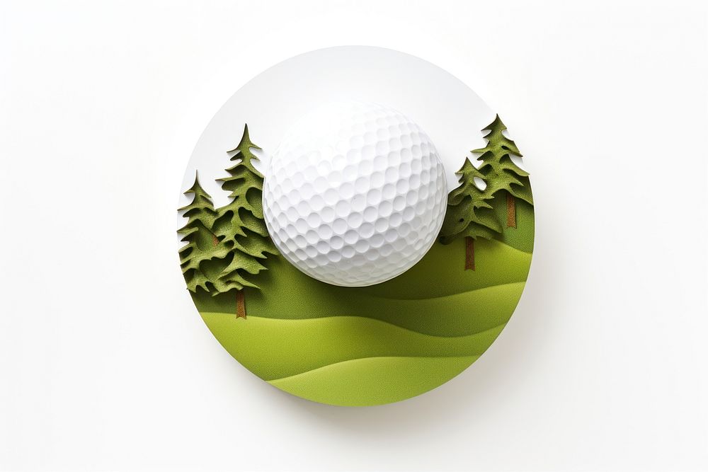 Golf ball sports recreation activity. AI generated Image by rawpixel.