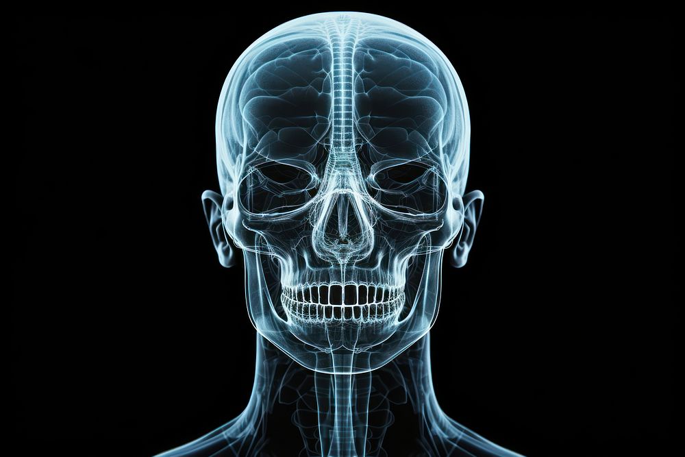 Brain human radiography tomography. 