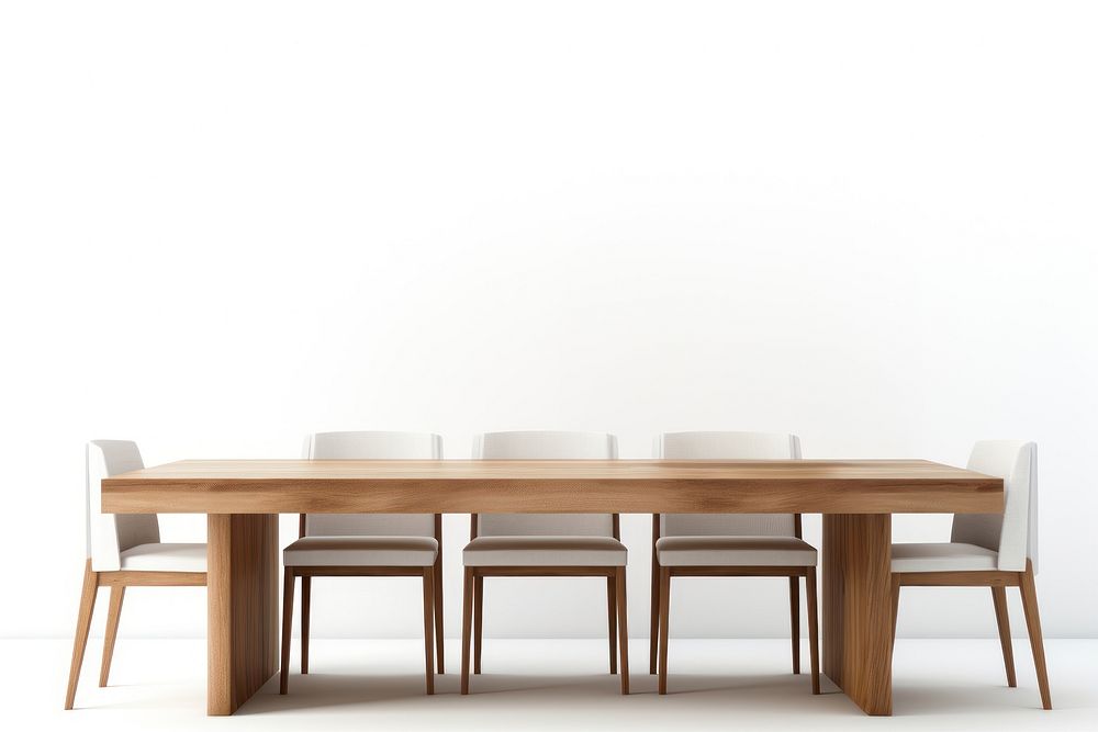 Dinning table architecture furniture chair. AI generated Image by rawpixel.