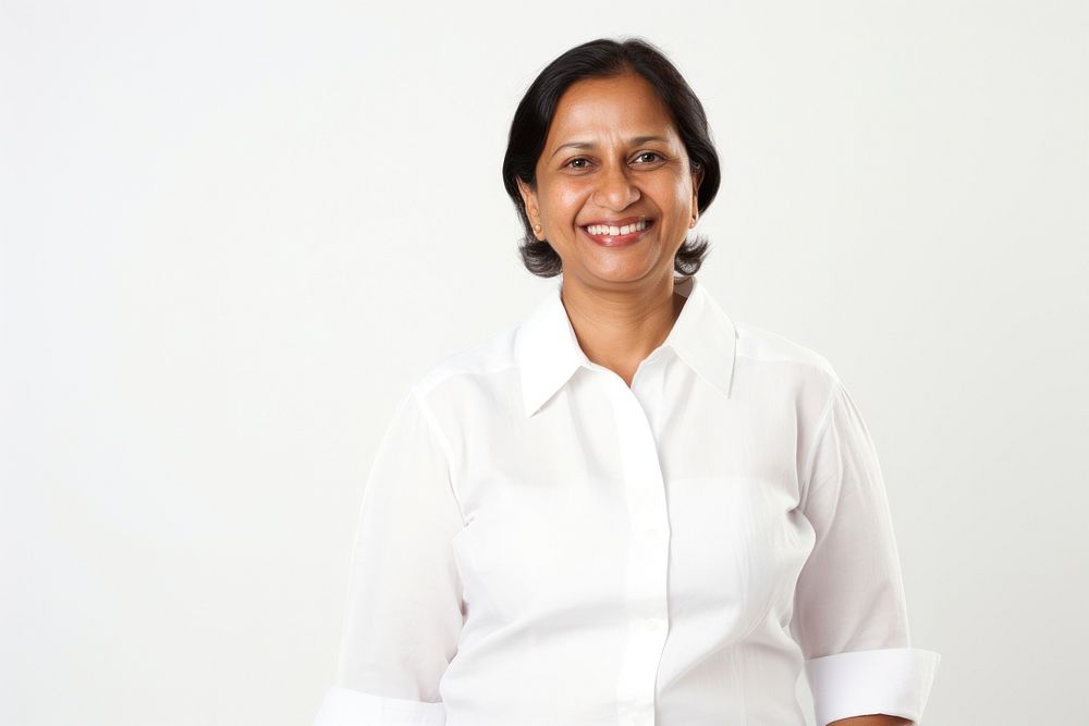 Middle age indian women smiling adult smile. AI generated Image by rawpixel.