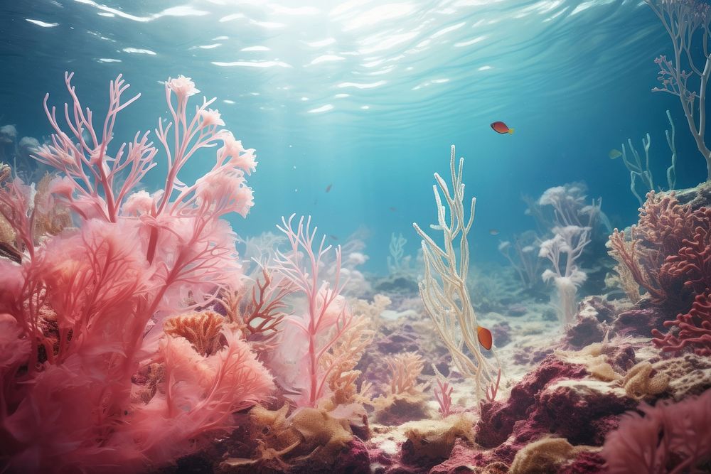 Deep ocean underwater ecosystem outdoors. AI generated Image by rawpixel.