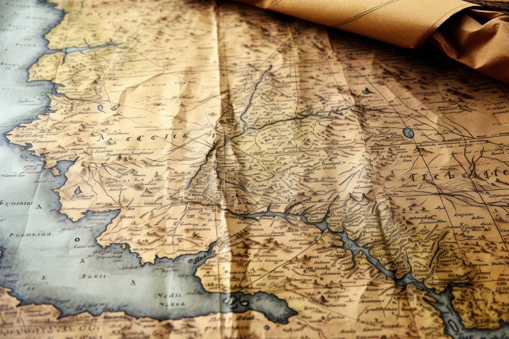 Old map backgrounds topography history. AI generated Image by rawpixel.