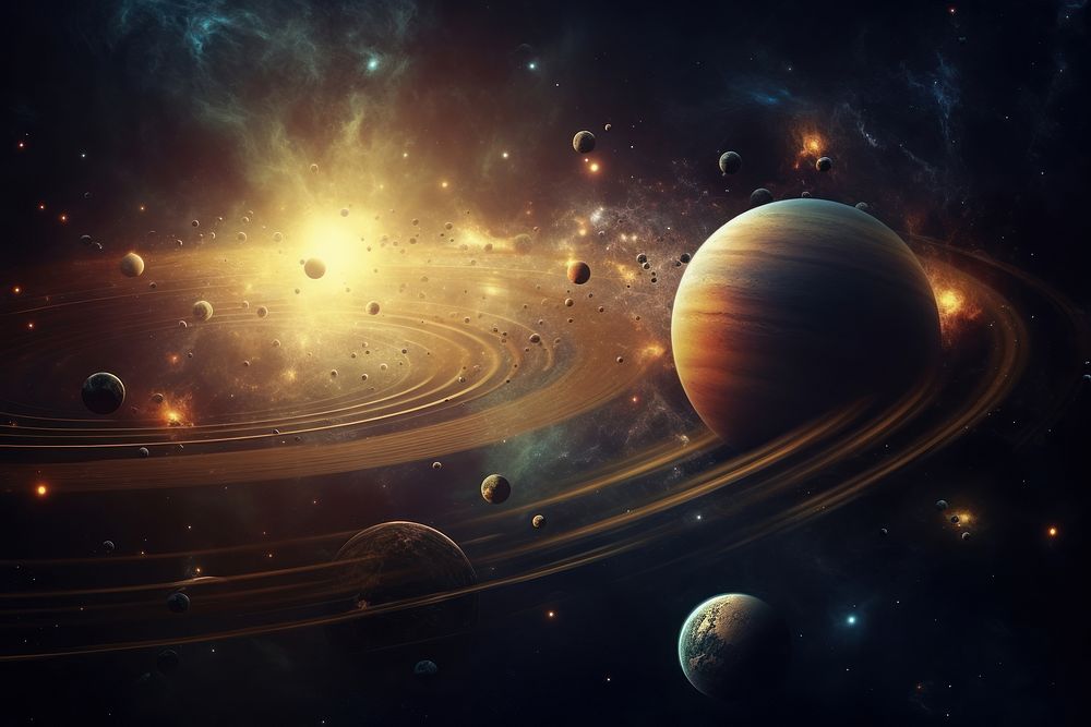 Solar system astronomy universe outdoors. AI generated Image by rawpixel.