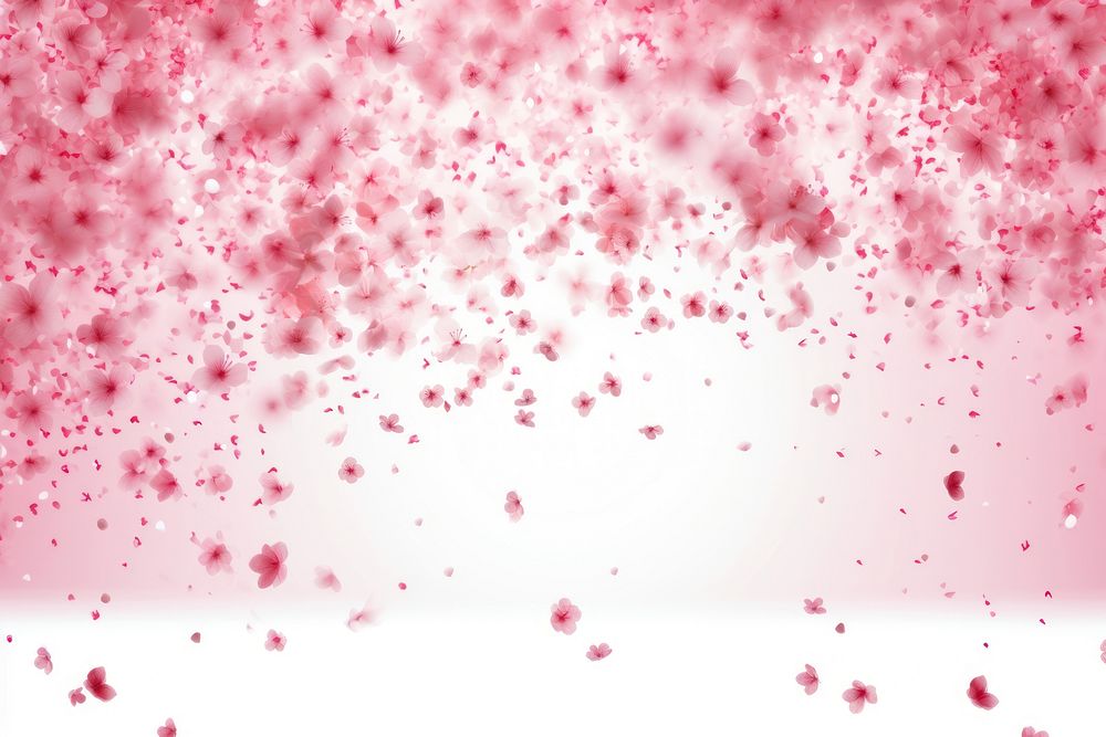 Small particles floating flower backgrounds confetti. AI generated Image by rawpixel.