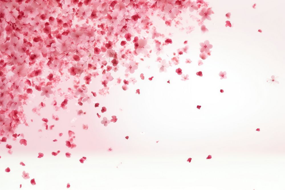 Small particles floating flower backgrounds blossom. AI generated Image by rawpixel.