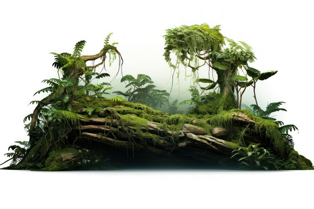 Rainforest vegetation rainforest outdoors. AI generated Image by rawpixel.