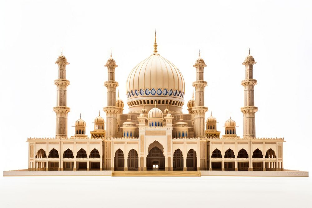 Comtemporary Mosque architecture building mosque. AI generated Image by rawpixel.