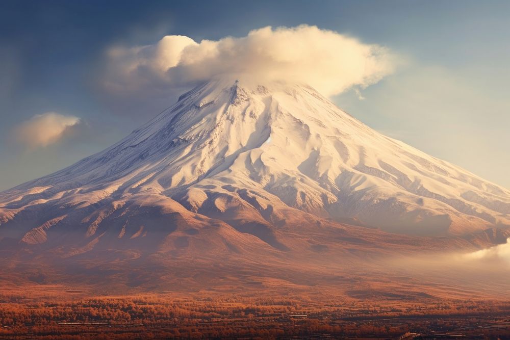 Mount Ararat mountain outdoors volcano. 