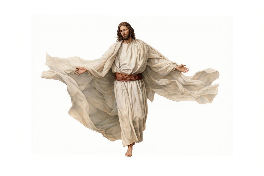Jesus fashion adult robe. AI generated Image by rawpixel.