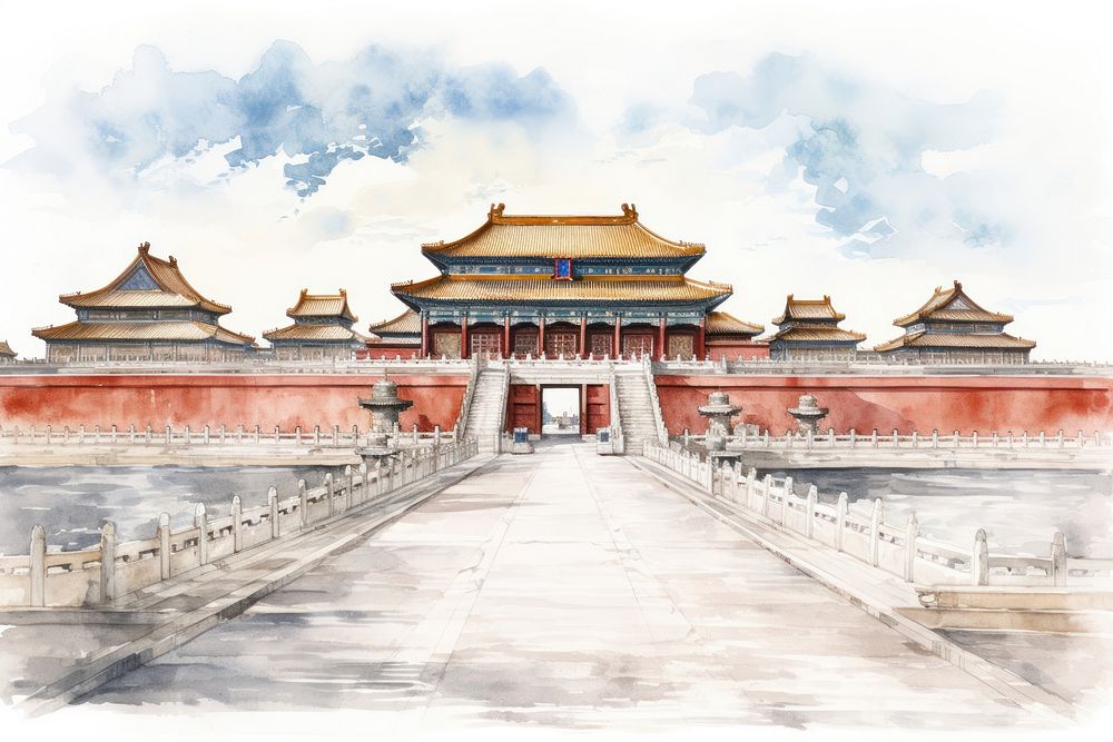 Forbidden city forbidden city spirituality architecture. AI generated Image by rawpixel.
