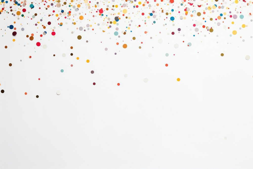 White wallpaper confetti backgrounds celebration. AI generated Image by rawpixel.