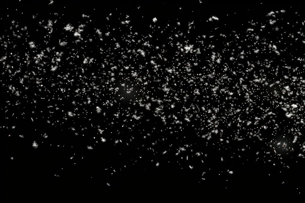 Various sized snow falling particles  astronomy motion. 