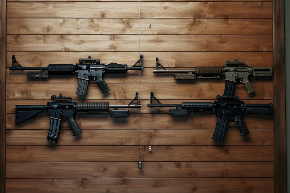 Rifle weapon wall gun. AI generated Image by rawpixel.