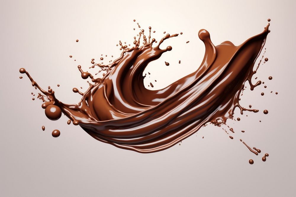 Chocolate Splash chocolate refreshment splattered. AI generated Image by rawpixel.