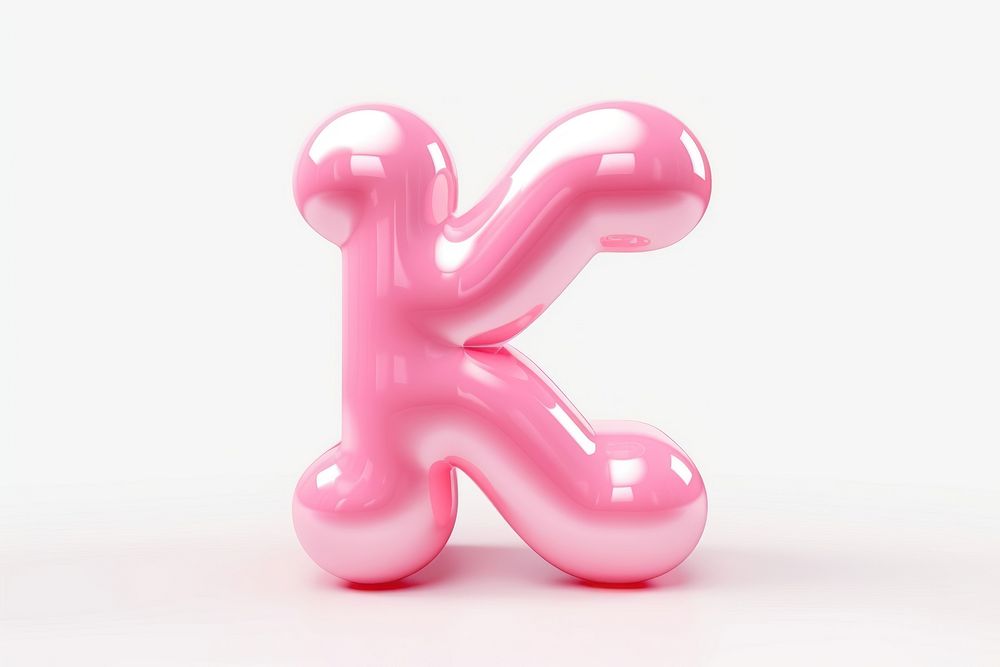 Glossy pink bubble text alphabet balloon. AI generated Image by rawpixel.