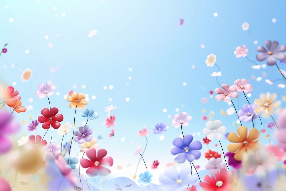 Flower backgrounds outdoors blossom. AI generated Image by rawpixel.