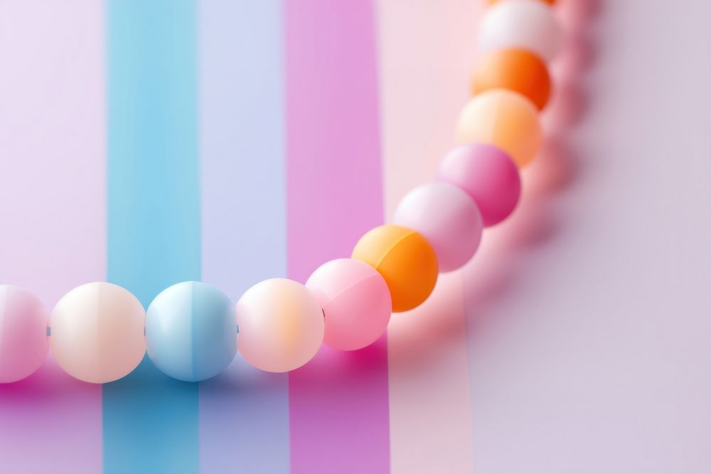 Pastel bead necklace jewelry accessories. 