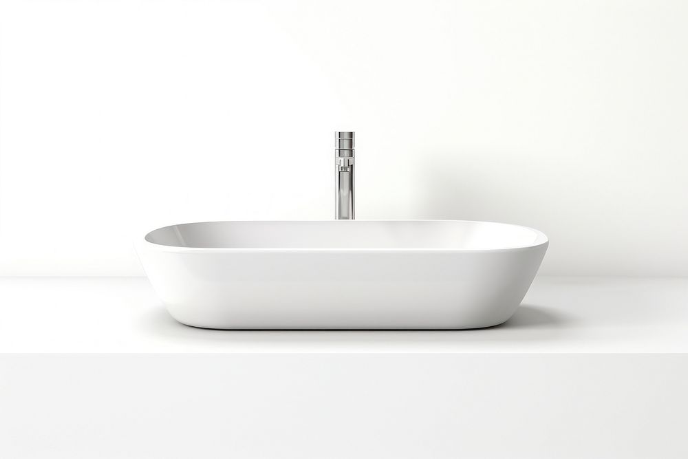 A basin bathtub white sink. AI generated Image by rawpixel.