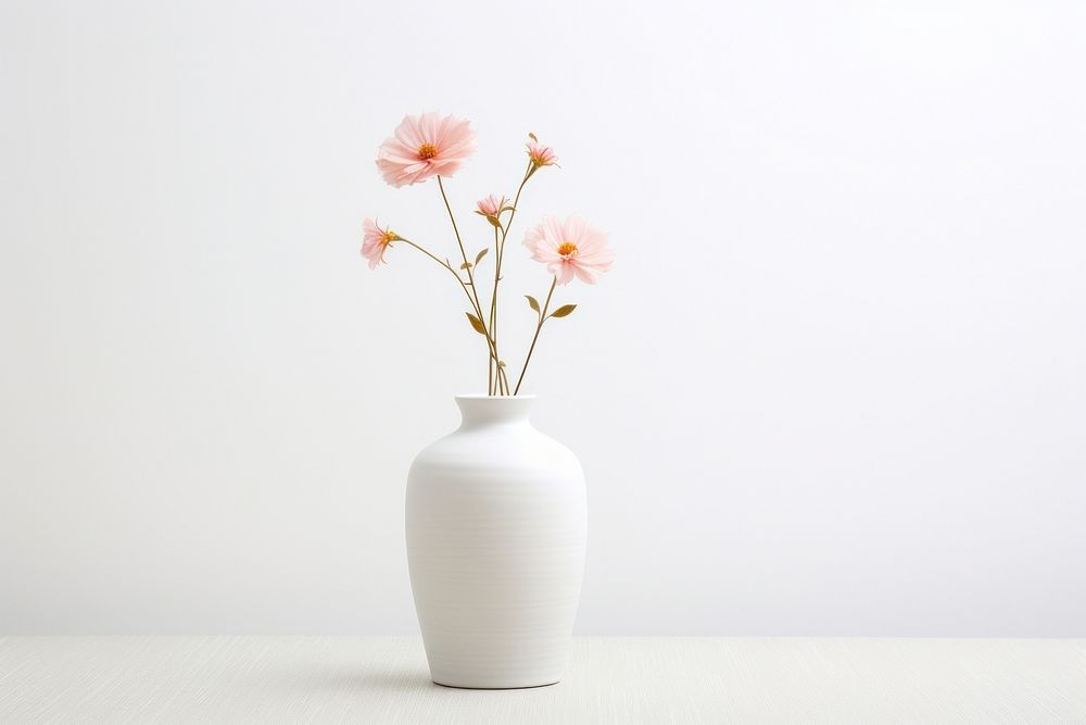 Flower vase porcelain ceramic. AI generated Image by rawpixel.