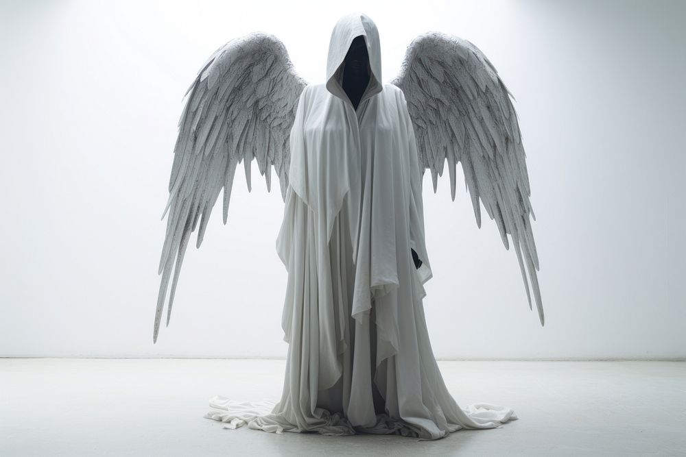 Angel white representation spirituality. AI generated Image by rawpixel.