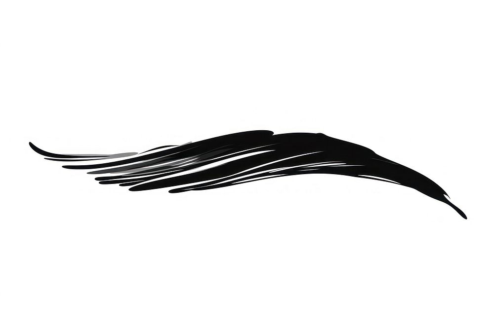 Brush black line mustache. AI generated Image by rawpixel.