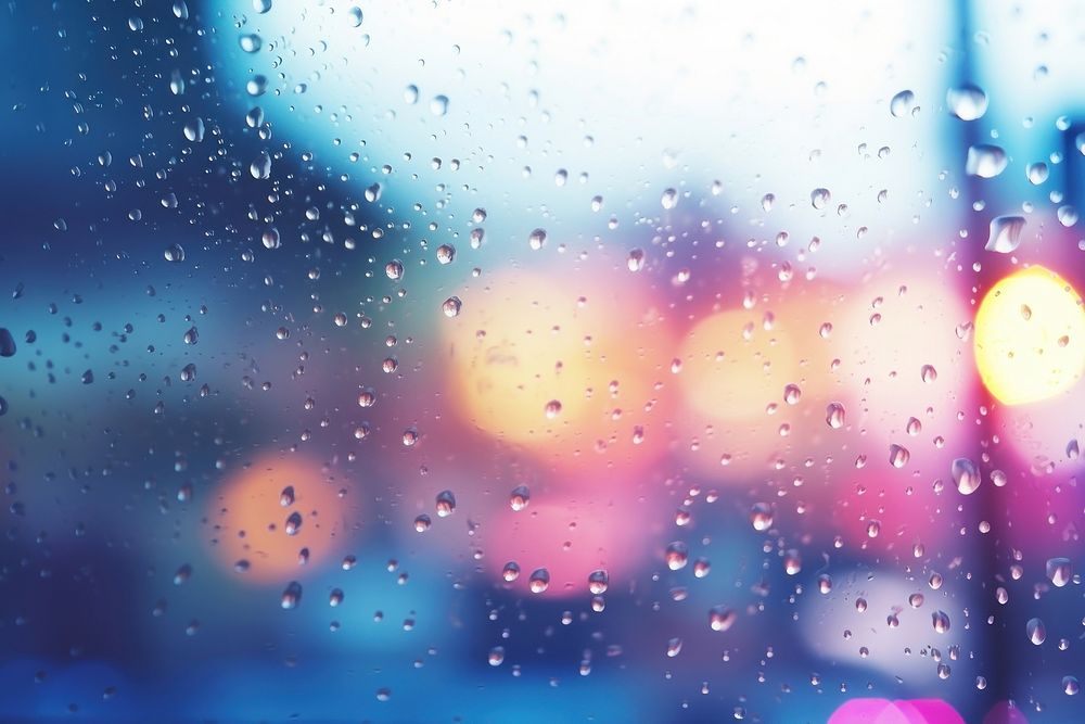 Raindrop light outdoors window. AI generated Image by rawpixel.