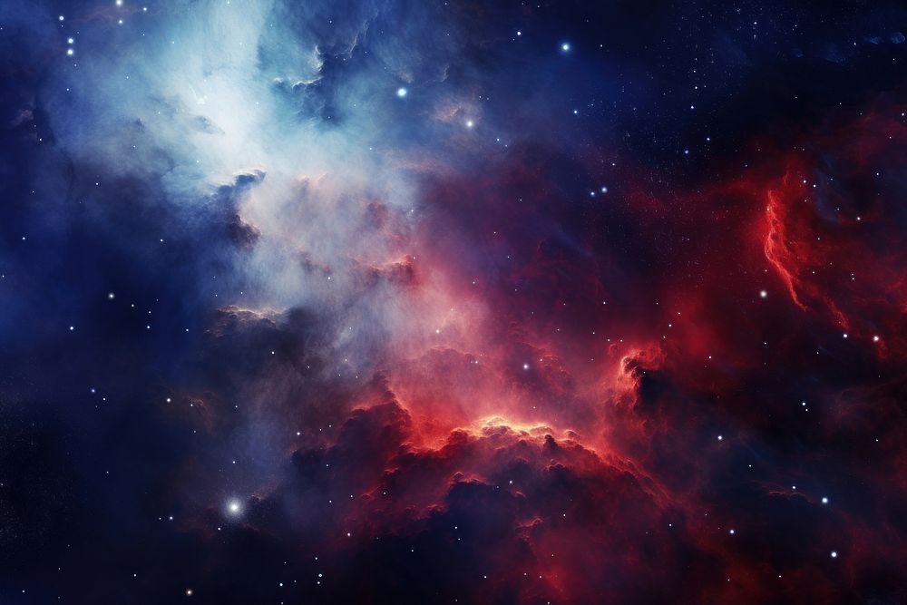 Galaxy nebula universe space astronomy. AI generated Image by rawpixel.