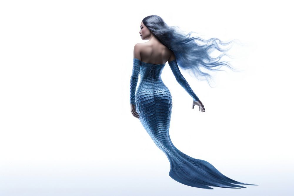 Princess mermaid swimming fashion nature. AI generated Image by rawpixel.