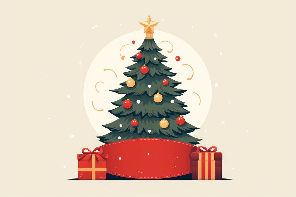 Merry Christmas christmas plant tree. AI generated Image by rawpixel.