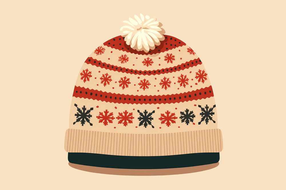 Christmas Sweater Hat christmas sweater beanie. AI generated Image by rawpixel.