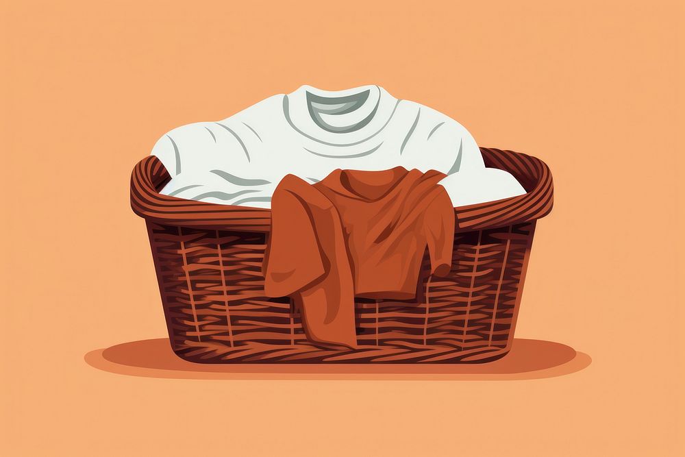 Brown wicker laundry basket relaxation container football. AI generated Image by rawpixel.