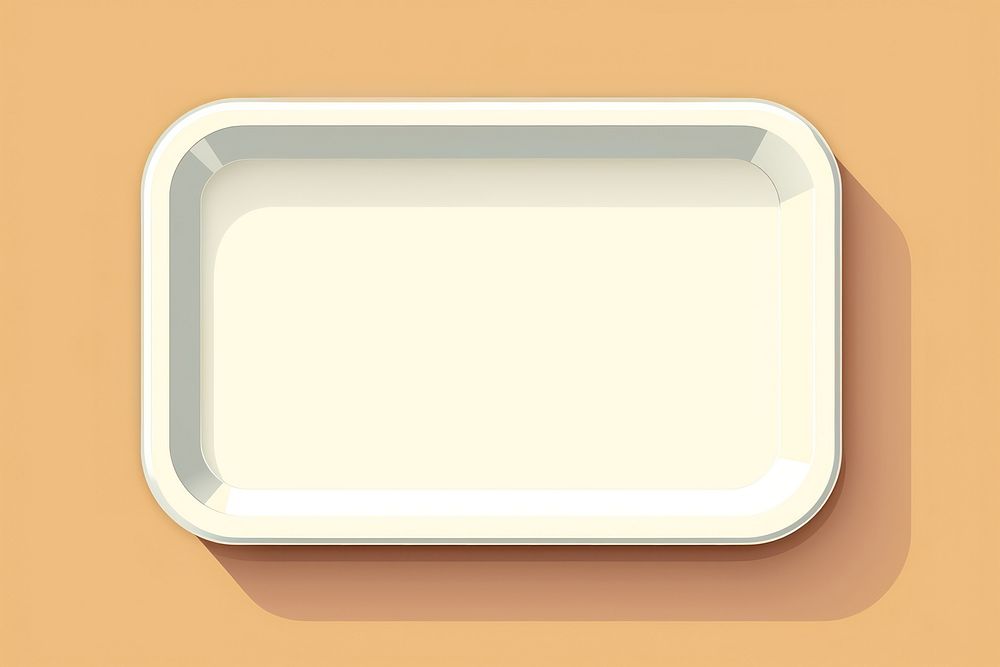 White tray rectangle porcelain absence. AI generated Image by rawpixel.