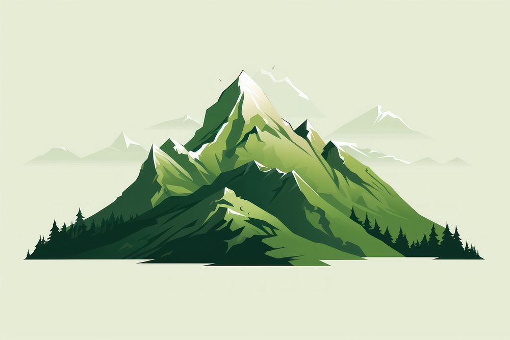 Green mountain landscape outdoors nature. AI generated Image by rawpixel.