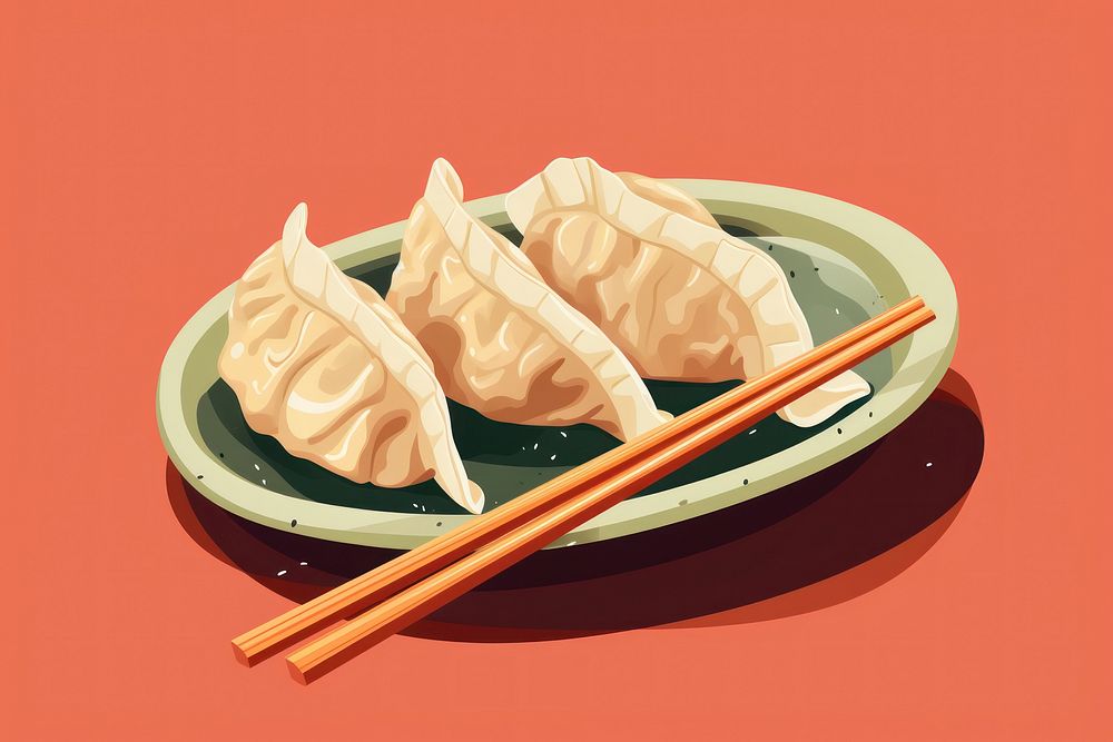 Chopsticks dumpling food xiaolongbao. AI generated Image by rawpixel.