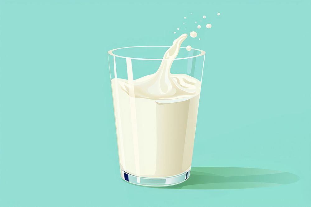 Milk dairy drink refreshment. AI generated Image by rawpixel.