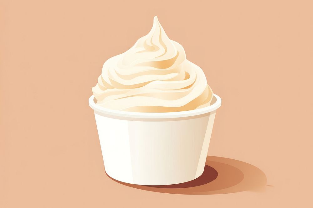 Soft cream dessert food milkshake. AI generated Image by rawpixel.