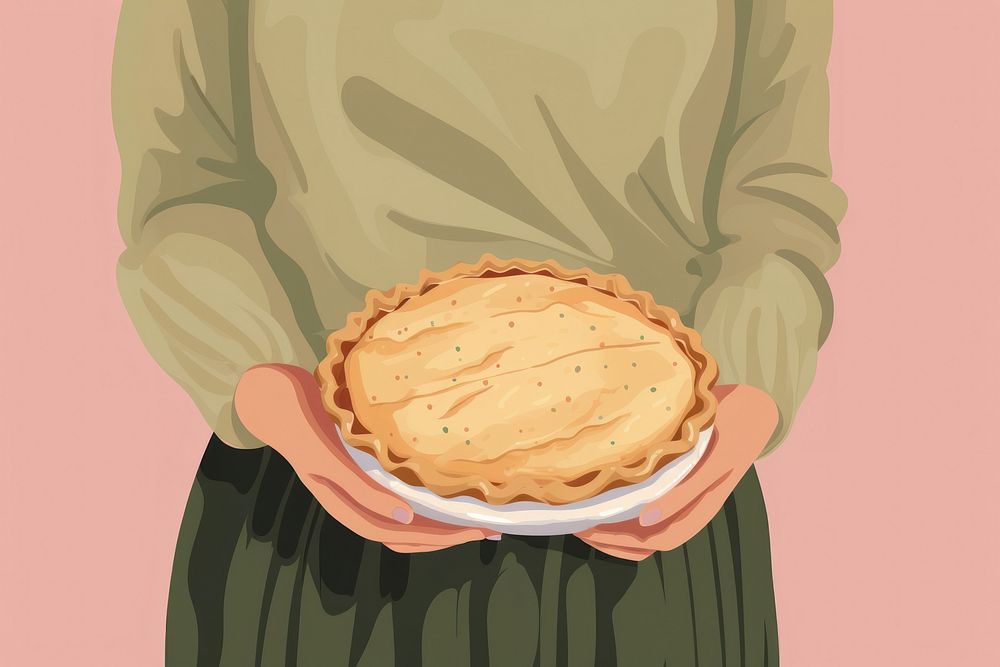 Pie pie dessert pancake. AI generated Image by rawpixel.