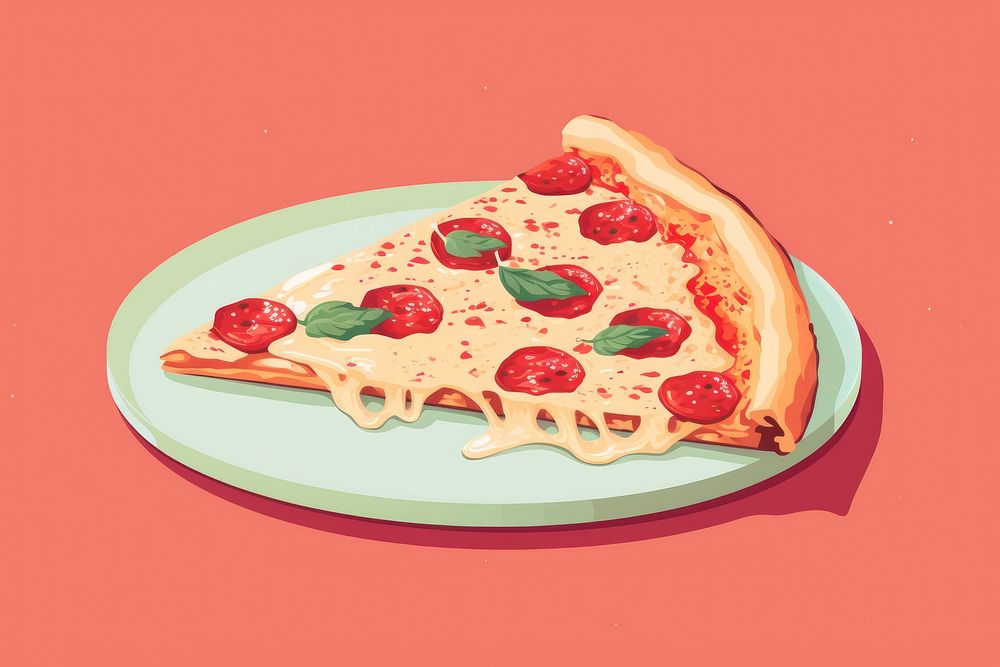 Pizza pizza dessert food. AI generated Image by rawpixel.