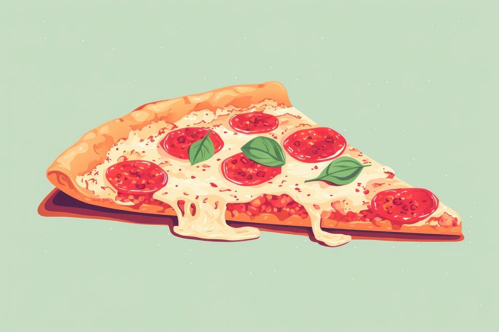 Pizza pizza food pepperoni. AI generated Image by rawpixel.
