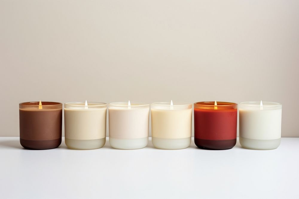 Aroma candles milk arrangement variation. 