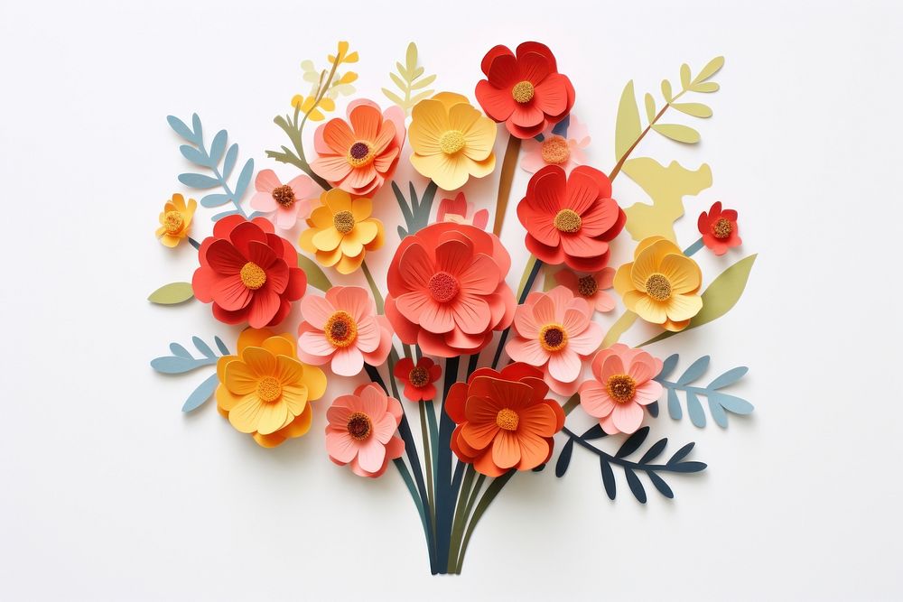 Flower bouquet plant craft art. AI generated Image by rawpixel.